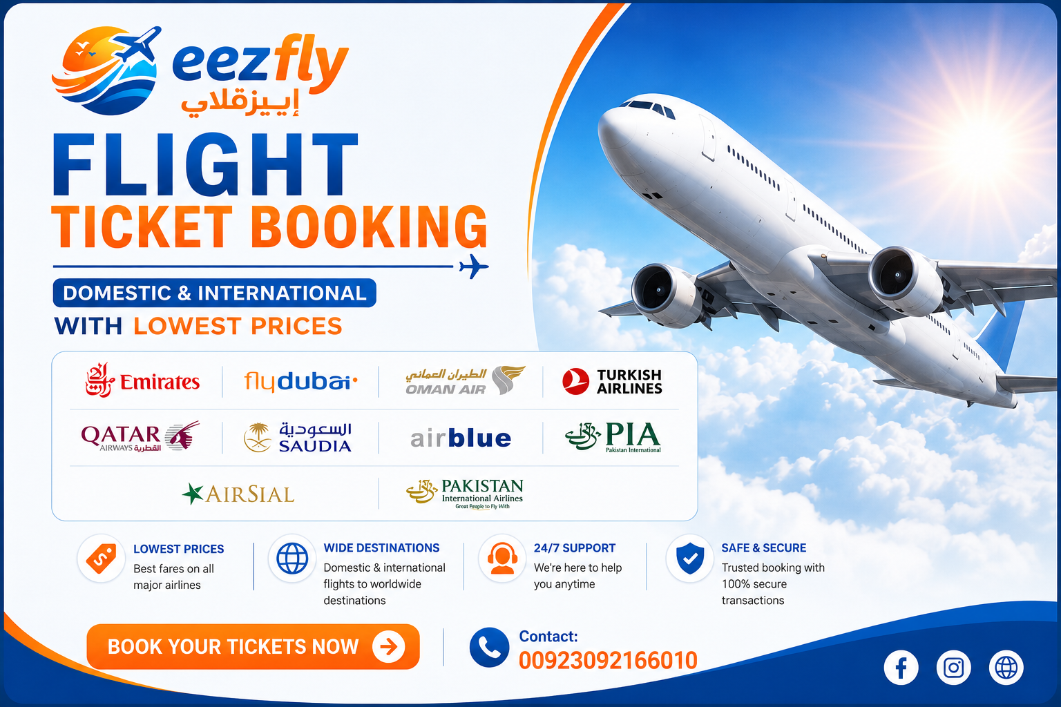 Book Your International Flights travel update poster